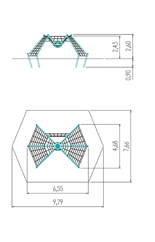 Technische Zeichnung Spider